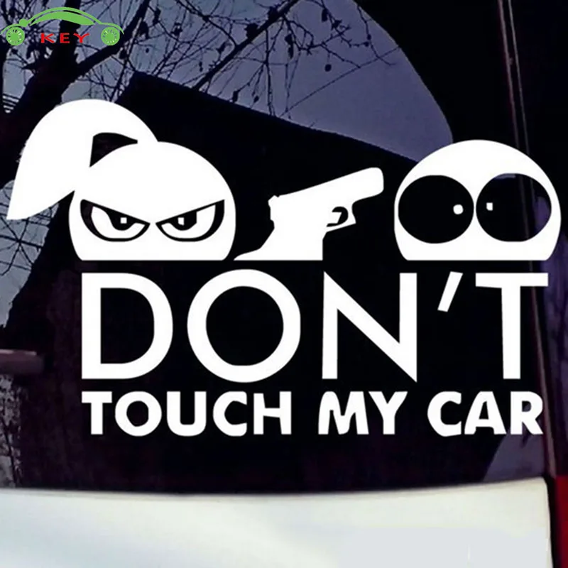 15*9 см автомобильный Стайлинг наклейка на клейкой основе Don't Touch My Car декор для