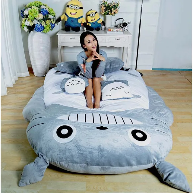 Best Price Chpermore Big size Cute Cartoon soft lazy sofa bed Comfortable Living room Hotel tatami Multifunction chair Stools Ottoman