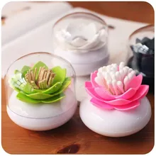 1 шт. коробка для зубочисток из хлопка с крышкой цветной прочный держатель Чехол Держатель Для Зубочисток ваза с лотосом украшения зубочистки чехол