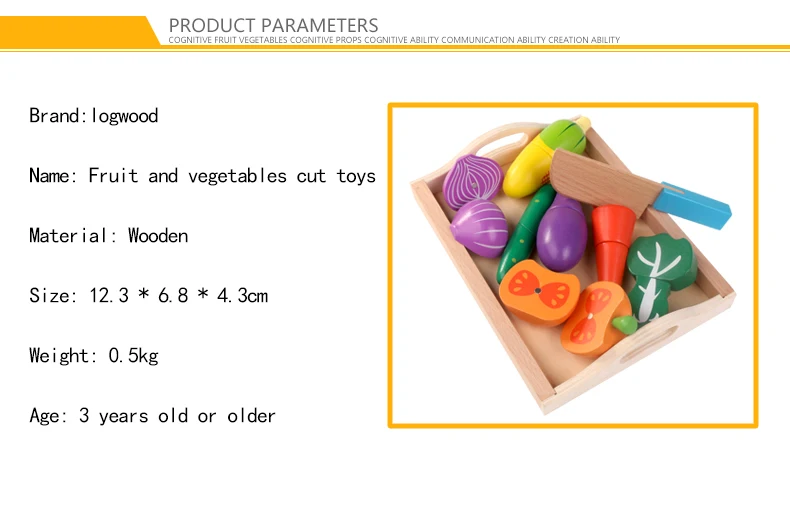 Деревянные режущие кухонные наборы для приготовления пищи Магнитные деревянные овощи, фрукты ролевые игры кухонные наборы игрушки на 2 года до