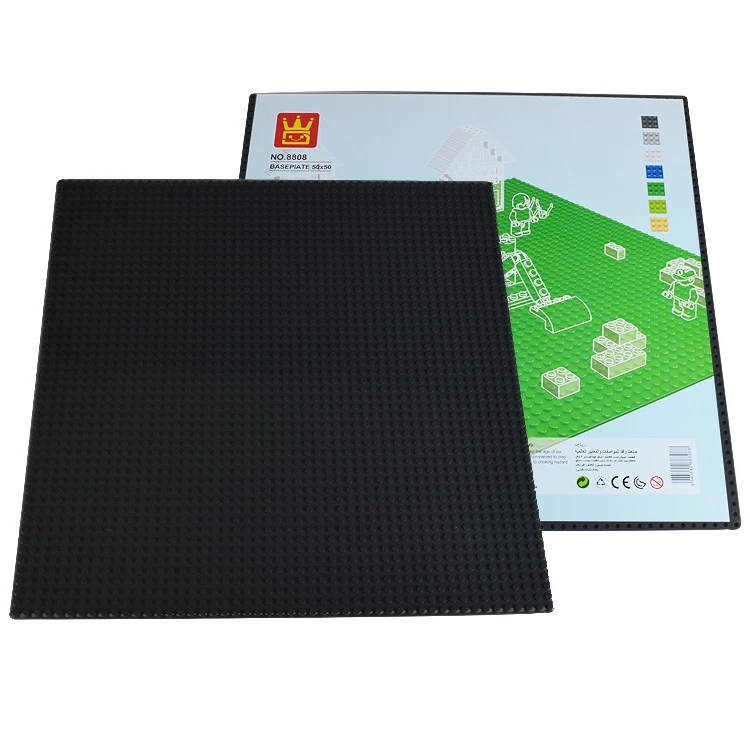 

50 x 50 Hole Small Particle Building Block Baseboard Children Base Plate Toy for 100% Building Block Brands 8 Colors