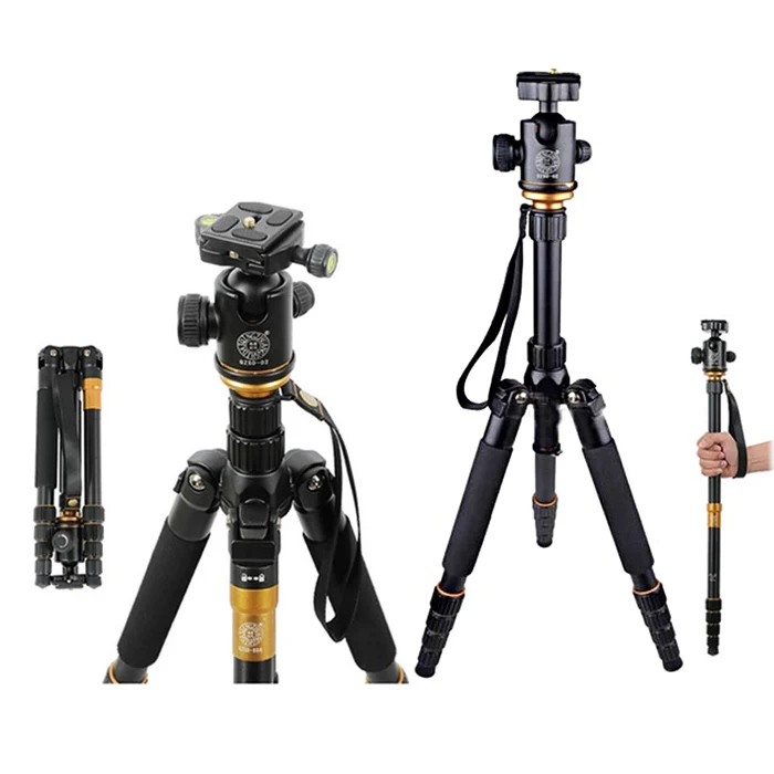 

QZSD Q666 Camera Tripod 360 Degree Rotating Swivel Fluid Ball Head 1.5kg Load-Bearing Universal Accessory for DSLR DV Camcorder