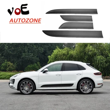 

4PCS/set Macan Carbon Fiber Side Door Panel Decoration Trim Stickers for Porsche Macan 2014 2015 2016