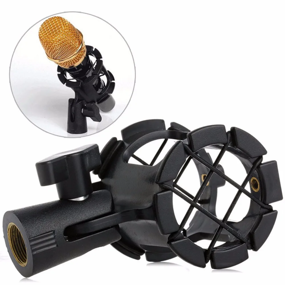 Universal Mic Shotgun Microphone Suspension Shock Mount Clip Condenser