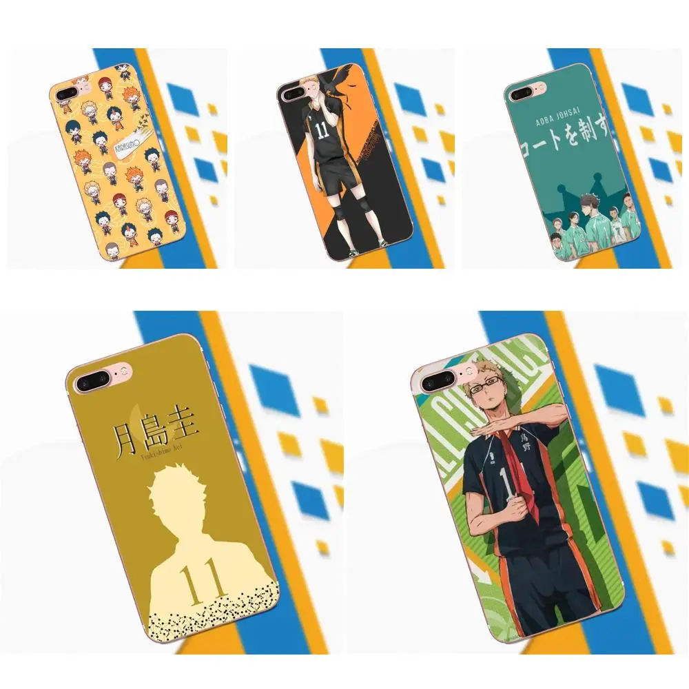 

For Galaxy A3 A5 A7 On5 On7 2015 2016 2017 Grand Alpha G850 Core2 Prime S2 I9082 TPU Phone Capa Anime Tsukishima Kei Haikyuu