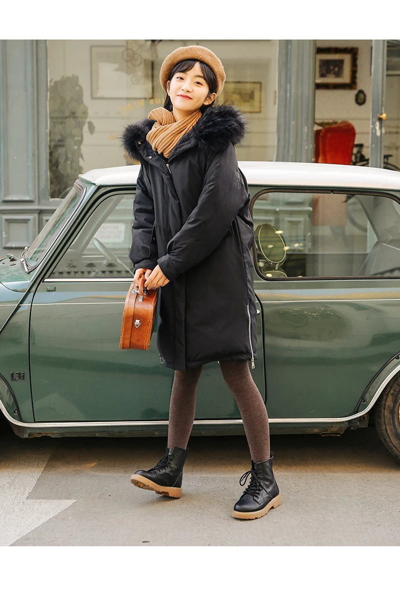 À Chapeaux Parc De Vestes D'hiver Manteau Tendance Solide Rembourré Capuche Coton Veste Fourrure Grand Femmes Parka 2019 Chaud Femme Col Longue wRCx5q1nv7