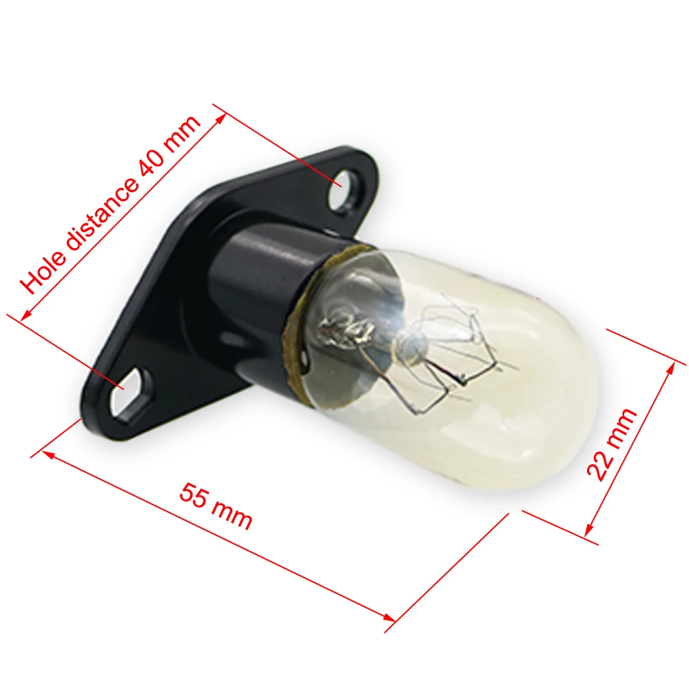 1 Piece New Oven Light Bulb High Temperature Microwave Light Bulb Refrigerator Lighting Range Hood 230V 20W T170 Series for LG