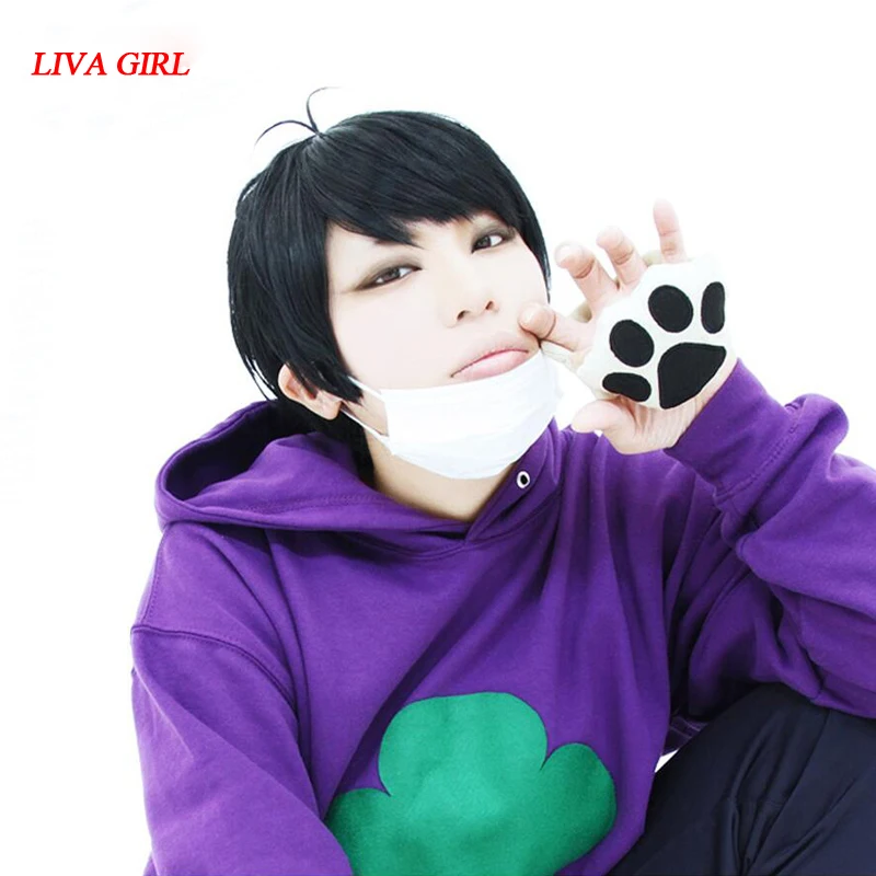 LIVA GIRL Ichimatsu Matuno косплей парик Osomatsu-San костюм Play парики костюмы на Хэллоуин волосы |