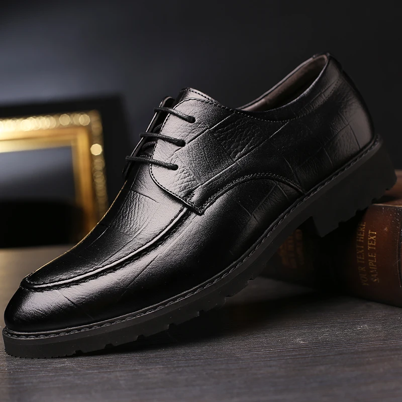 DXKZMCM Мужские туфли из натуральной кожи Дизайн мягкий человек оксфорды официальная обувь