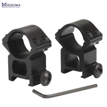 Mizugiwa 25,4 мм/" кольцо с возможностью монтирования 20 мм Уивер Пикатинни высокий профиль тяжелых прицела база принадлежности для охоты Каза