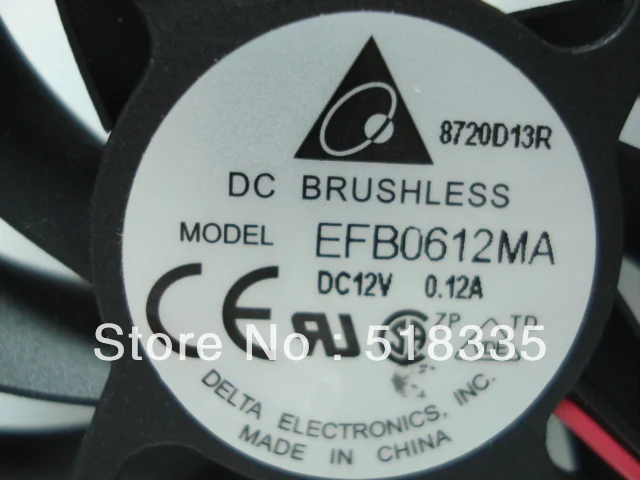 Вентилятор охлаждения для delta EFB0612MA 6 см 60 мм 60*60*10 6010 12 В 0.12A|cooling fan|cooling fan 12v12v cooling |