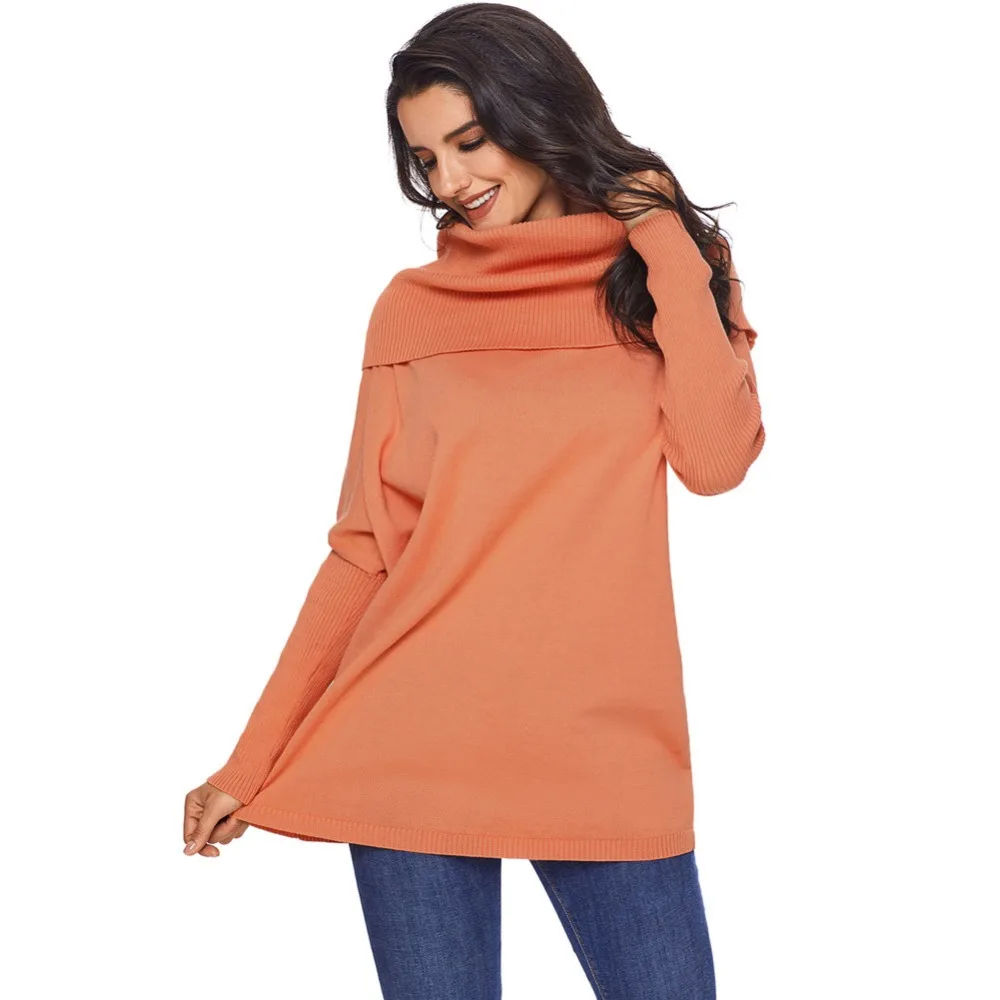 Turtleneck sweater plus size women pullover oversized knitted sweaters 2018 Autumn winter fashion long sleeve casual jumpers Turtleneck sweater plus size women pullover oversized knitted sweaters 2018 Autumn winter fashion long sleeve casual jumpers