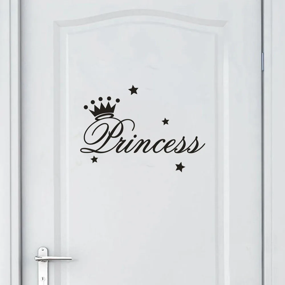 

PVC Solid Kids Room Wall Sticker Removable Princess Sleeps Wall Stickers Art Vinyl Decals Baby Girls Room Decorative Decal