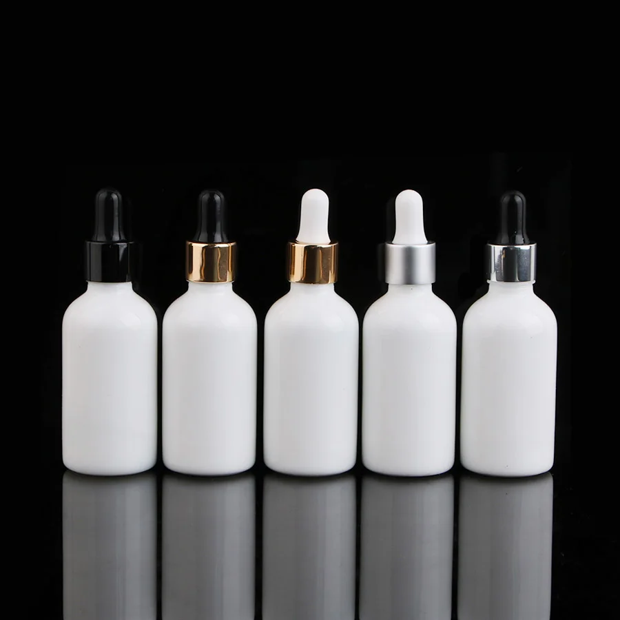 Merx Beauty оптовая продажа 9 шт 50 мл 5/3 floz стеклянная капельница белая бутылка для