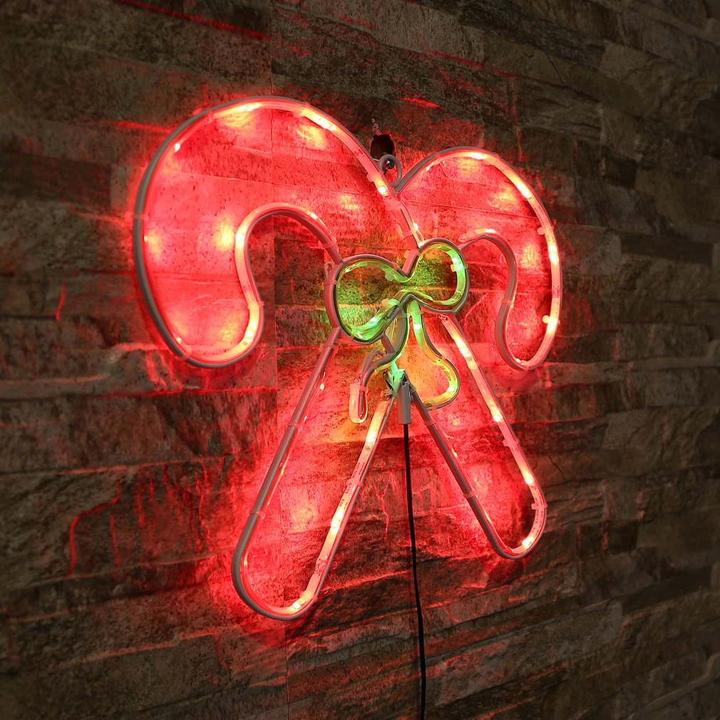 

Crutch Shaped Neon Sign Light Coffee Bar Mural Crafts Neon Sign Room Home Decorations Xmas New Year Gift