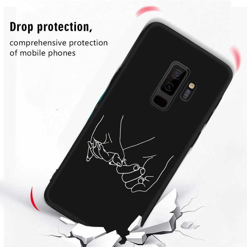 Ультра тонкий матовый чехол для телефона для samsung Galaxy Note 8 J4 J6 A6 A7 A8 плюс A5 A520F S9 S8+ Забавный узор чехол s крышка