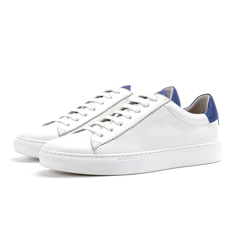 De Couro Estudante Clássico Mycolen Maré Dos Homens Casuais Blue Black Coreana Primeira White cut Camada white Novo Low Do Sapatos Versão BvvWqaP8