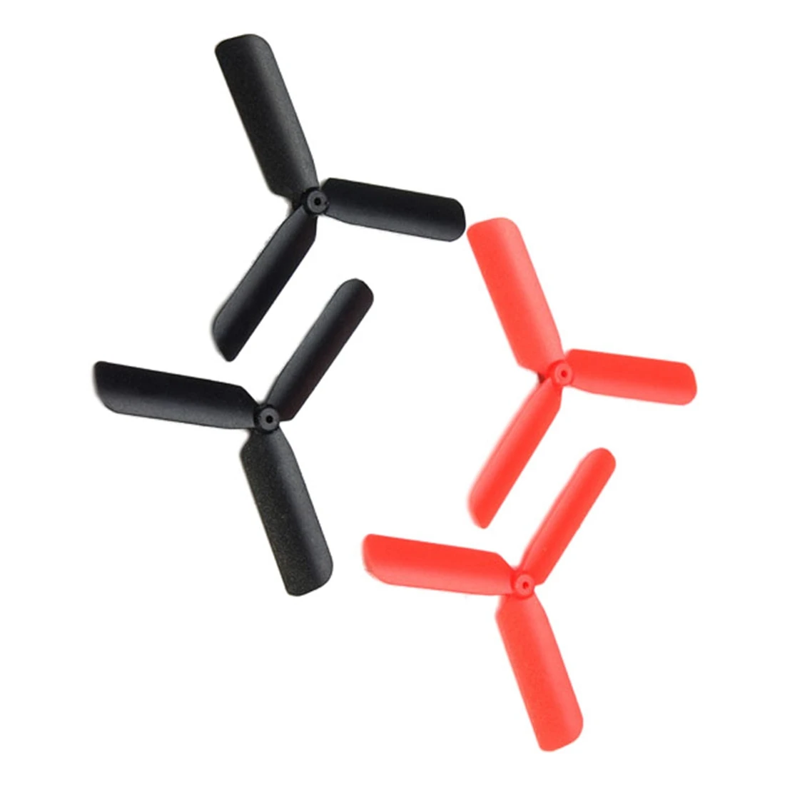 

MACH 4PCS 3 Blade Propeller for H107L H107C H107D RC Item:Black & Red