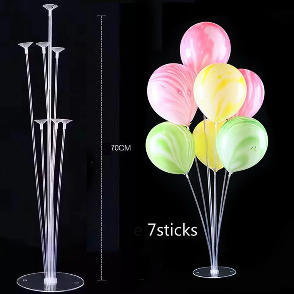 1m Balloon Sticks Holders Balloons Accessories Balloon Arch Chain Ballons Stand Kit Ring Clips Birthday Party Wedding Decors - Цвет: 70cm balloon stand
