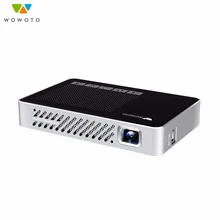 WOWOTO Home Mini pico projector 854*480 Resolution Wi-Fi Bluetooth LED Portable HD Beamer for Home Cinema Manual focus Optional