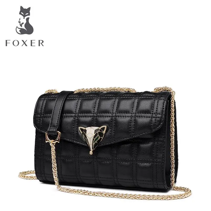 

FOXER luxury fashion slung small bag female 2019 new wave rhombic chain temperament fashion small fragrance shoulder bag