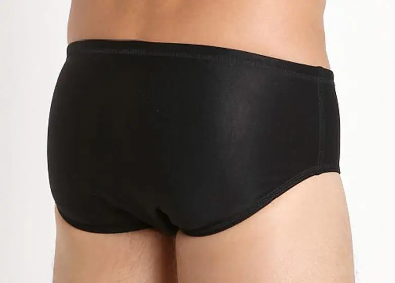 Men's swimming trunks Low-waisted flat-horn swimsuit Super speed dry sexy bikini Private customized
