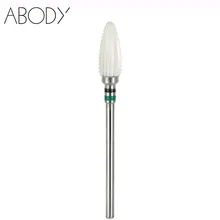 Cuspidal точильный камень с головкой сверло для ногтей Средний 3/32 ''керамическое сверло для омертвевшей кожи пилка для ногтей инструмент для салонного маникюра