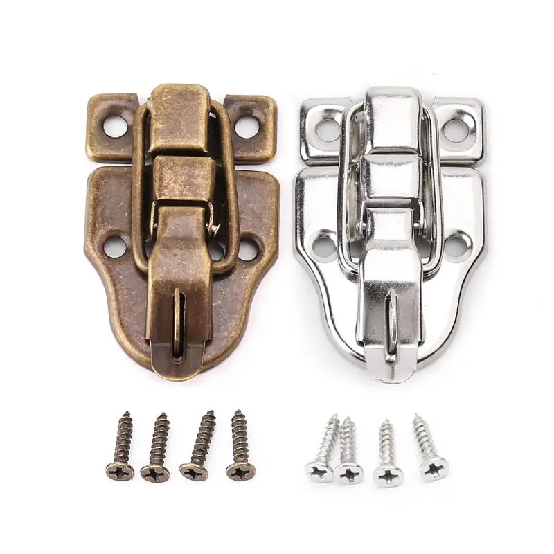 Vintage Toolbox Lock Antique Metal Buckle Suitcase Case Toggle Lock