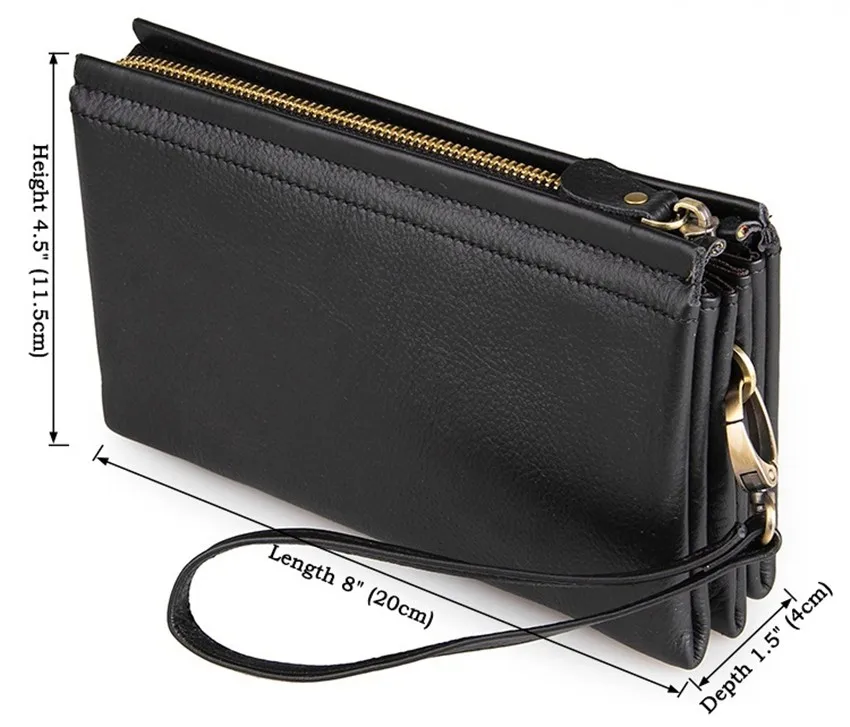 Top Grain Leather Wallet Clutch Bag01