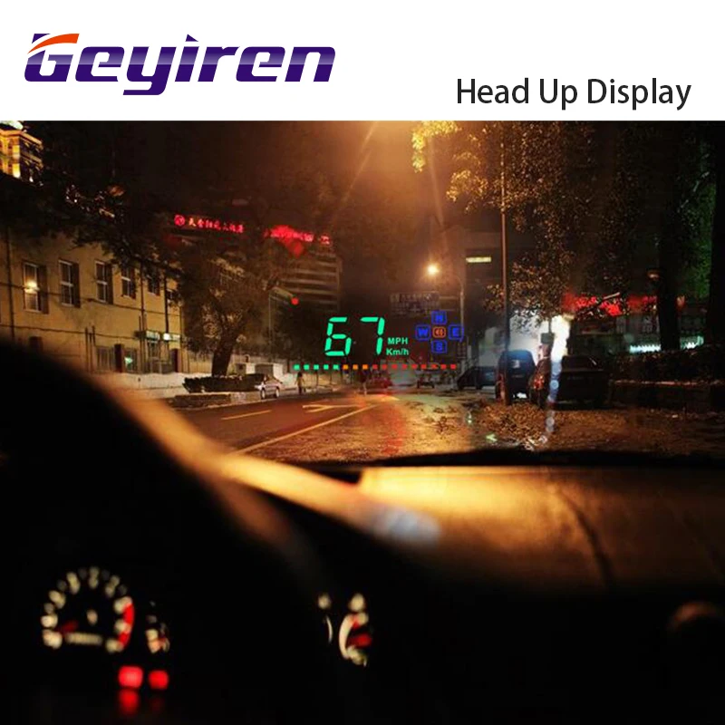 

2017 Arrivals HUD car GEYIREN A2 3.5 inch Head Up Display Speedometer Overspeed GPS Satellite Windshield Projector Car-styling