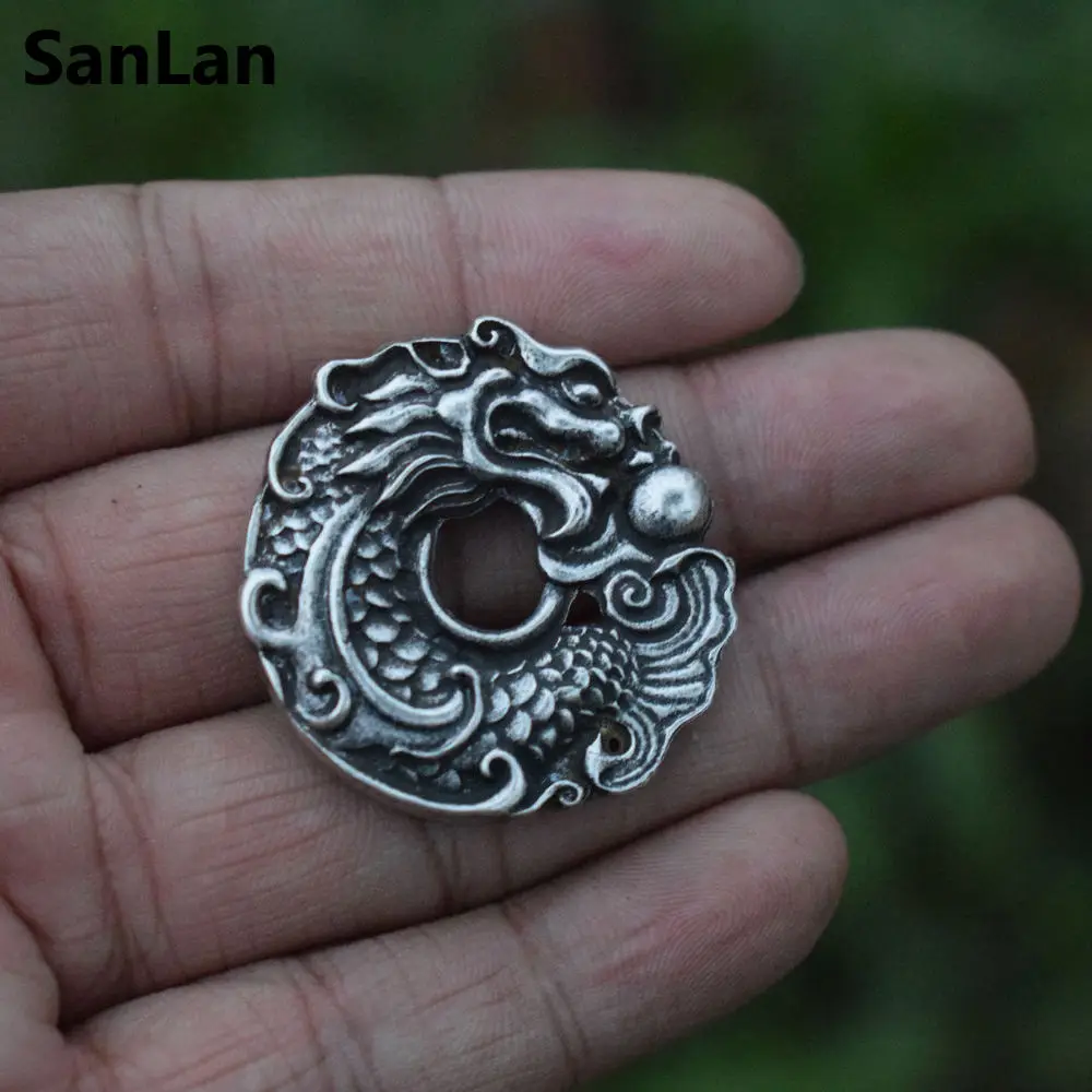 

SanLan Chinese Tradition Talisman Jewelry Carp Of The Dragon Pendant Necklace