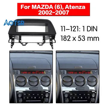 

1 Din Fascia Radio Panel for MAZDA (6) Atenza 2002-2007 Frame Dash Fitting Facia Face Plate Adapter Cover Bezel CD DVD Black