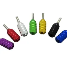 7 цветов профессионального Серебрянного цвета, из алюминиевого сплава картридж Татуировки Ручка для игл картриджей поставка(не включены картриджи