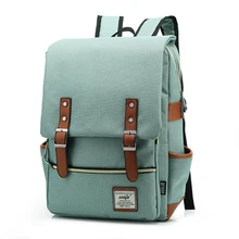 2017 solide Frauen Rucksack Schule Große Männer Leinwand Tagesrucksack Adrette Reise Rucksäcke Schultasche Laptop-tasche für Teenager Mädchen L162
