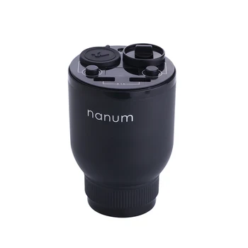 

Car Charger Aroma Diffuser Cup Holder Car Humidifier Fragrance Car Air Purifier Energy Cup War Wolf 2 USB Safety Hammer