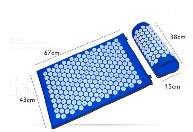 Acupressure Massager Cushion Yoga Mat For Body Head Relieve Stress Pain Yoga Pad Muscle Tension Spike Mat and Pillow (21)