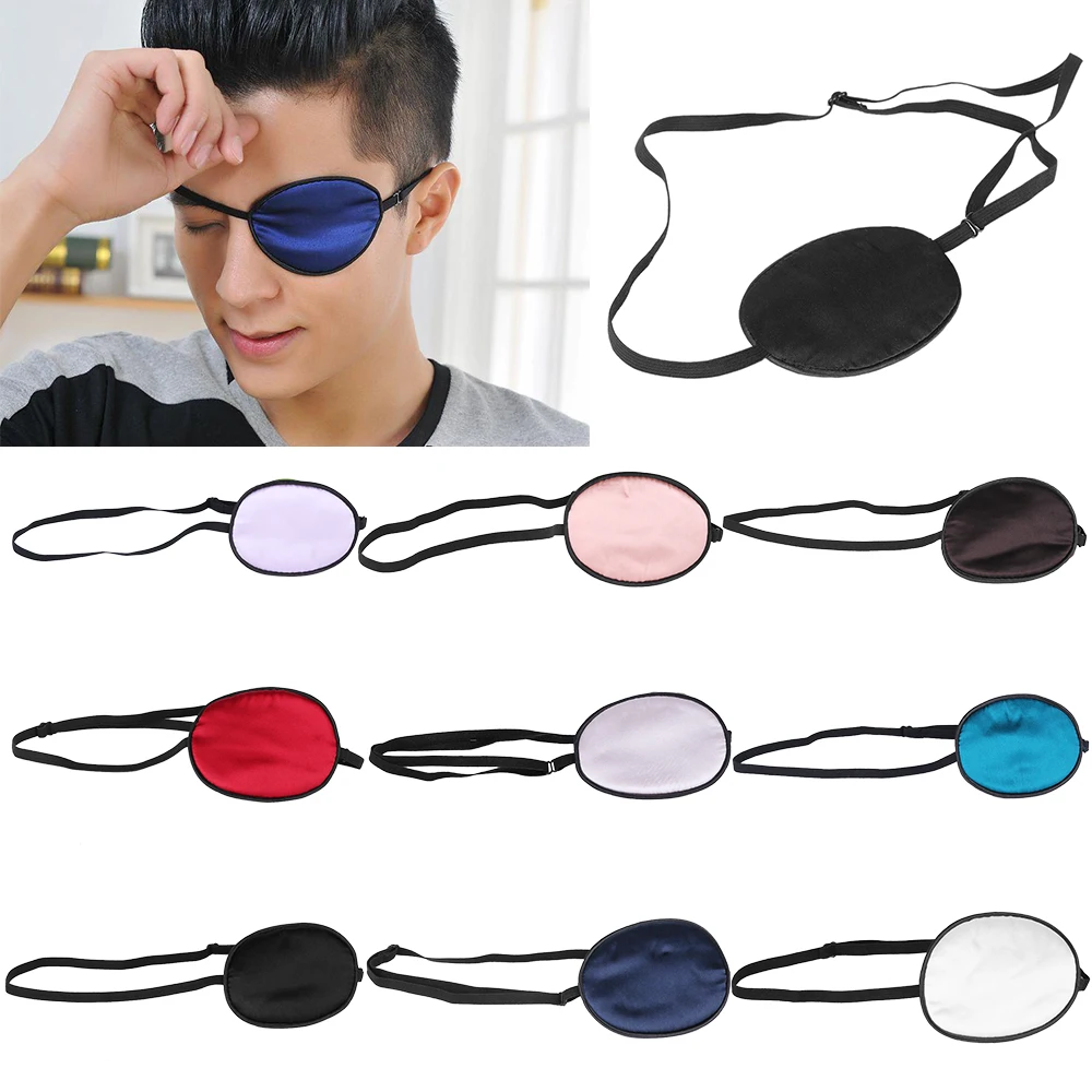 

1PC Soft Silk Portable Upscale Amblyopia Treatment Medical Use Eyeshade Single-eyed Eye Mask Astigmatism Eyes Patch Care Tools