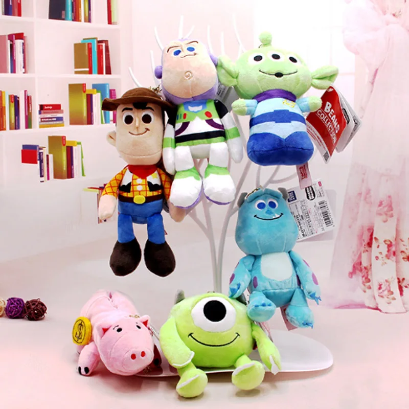 

19cm Toy Story 4 Woody Buzz Lightyear Jessie Sangan Soft Plush toy Stuffed Doll Figure Cartoon Toys for Children Gift