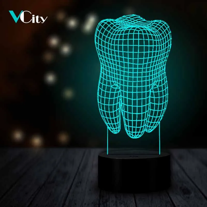 Mega Discount #592642 VCity 3D Tooth Shaped Lamp Home Mega Discount #592642 VCity 3D Tooth Shaped Lamp Home