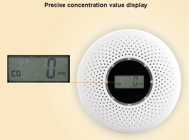 Беспроводной детектор дыма и CO пожарная Защита детектор угарного газа датчики сигнализации для дома охранная сигнализация с ЖК-дисплеем 85