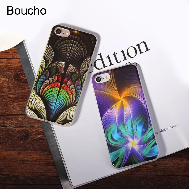 Boucho для iPhone 5S 5 SE 6 6S 7 8 6/7/8 плюс скраб Красочные Star Diamond изображения окрашены