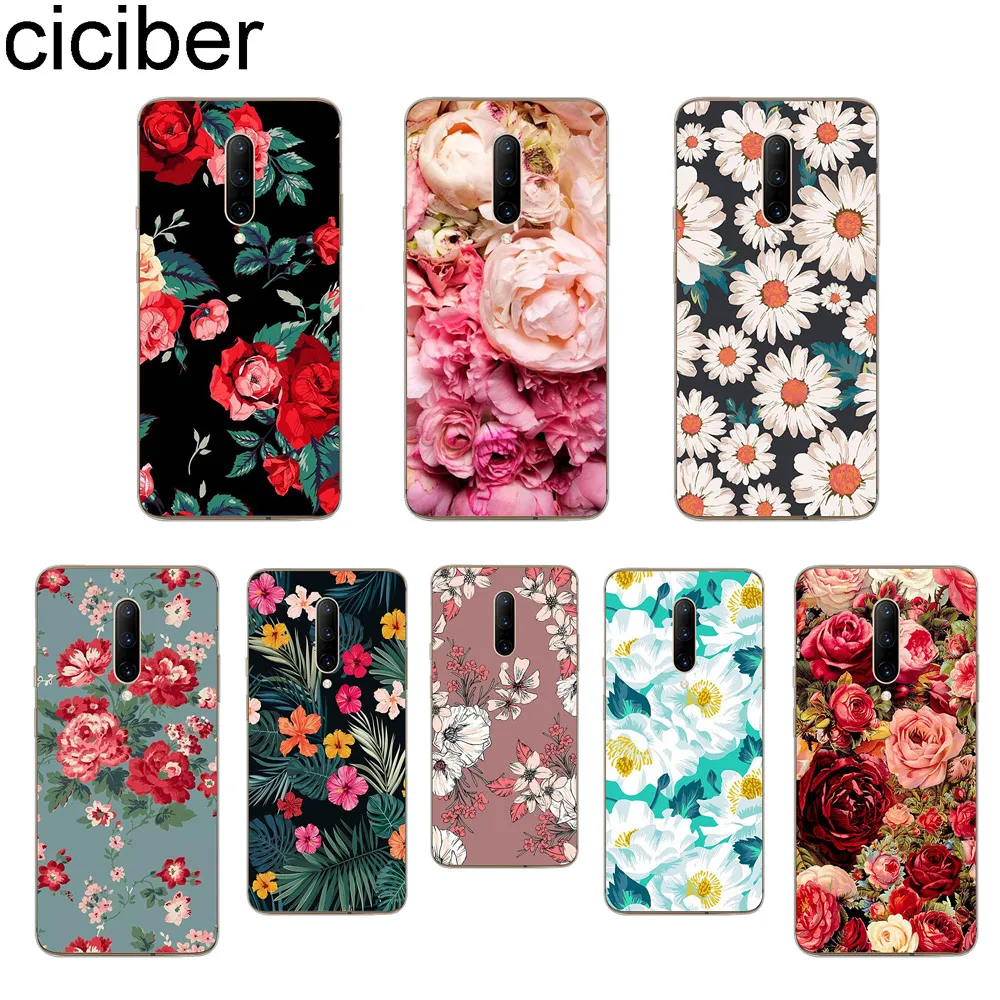ciciber Rose Floral Phone Case For font b Oneplus b font font b 7 b font