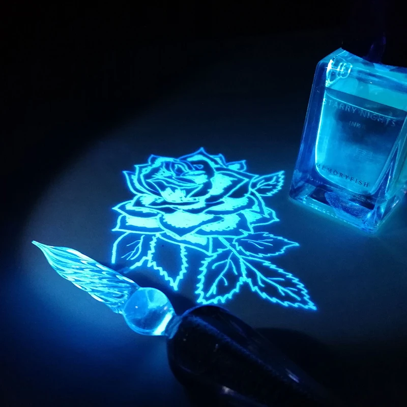 Invisible Ink Fluorescent Ink Luminous Ink With Uv Torch - Fountain Pens -  AliExpress