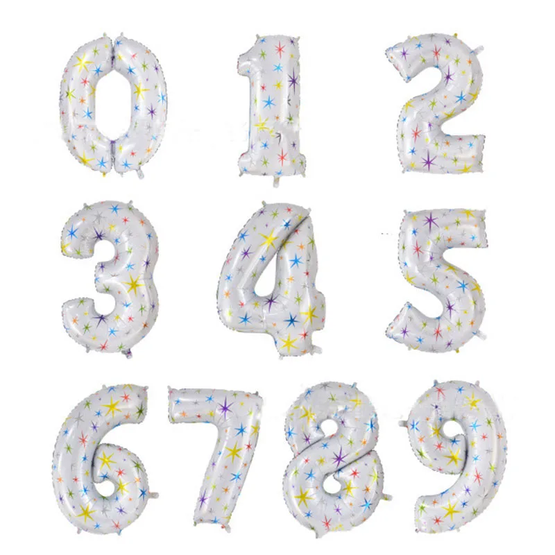 

40 inches giant Number Foil Balloons Wedding Decorations happy Birthday balloons Digit Inflatable Helium Balloon party Supplies