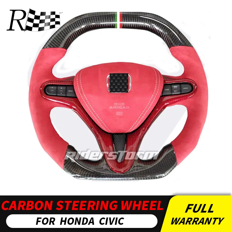 Для Honda civic 8th 9th 10th genneration руль из углеродного волокна для универсальной замены