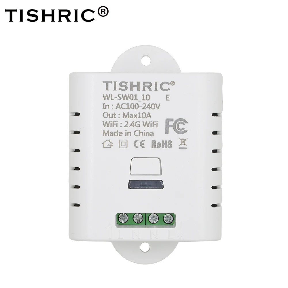 Tishric T30 10A WiFi умная розетка AU/FR/EU/UK/US Беспроводная штепсельная розетка основной умный переключатель поддержка Alexa Google IFTTT - Комплект: Tishric Basic