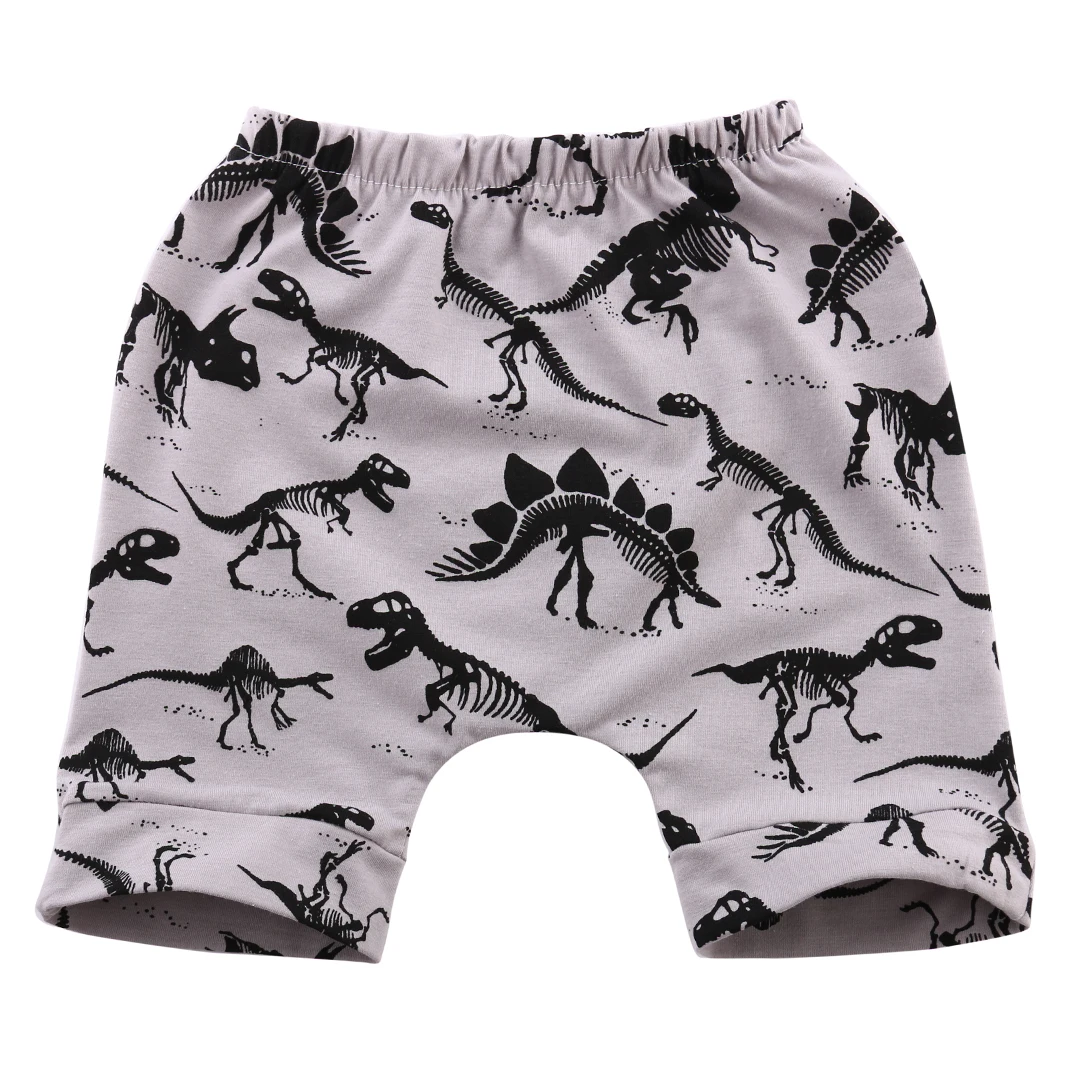 Штаны с динозаврами для маленьких мальчиков и девочек леггинсы для малышей теплые шорты-шаровары для детей 0–4 лет