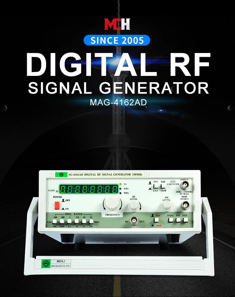 Генератор радиочастотных сигналов 100 кГц-150 МГц с частотным счетчиком 150 МГц цифровой генератор сигналов