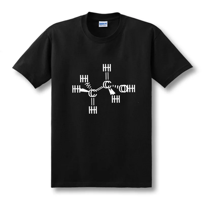 

New Fashion Chemistry Reaction T Shirt Men cotton short sleeve Printed Brand O-Neck Tops Tees good Quality T Shirts Size