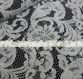

High Quality New Arrival 3D embroidered lace trim 150cm Width, French White Lace Fabric , Soft african swiss voile lace Renda